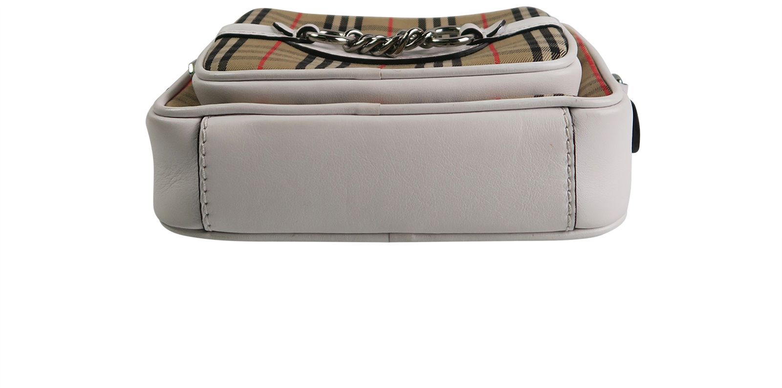 1983 Check Link Crossbody, &pound;355, Handbags, Beige/White, Leather, Top view